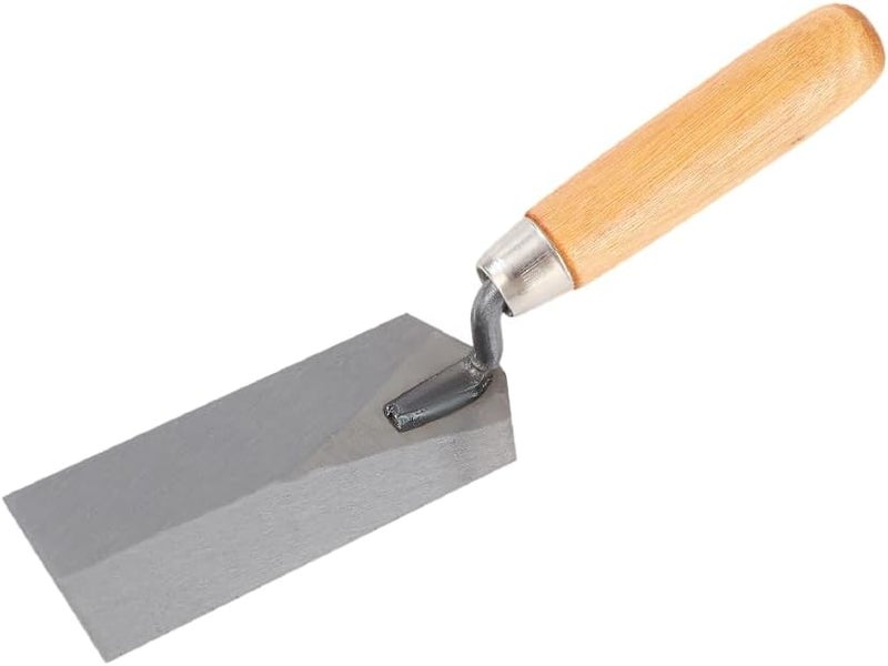 LSGZJZY Masonry steel Margin Trowel, 5 x 2 Inches, High-Hardness Steel Blade, Ergonomic Wood Handle (Wood Handle) - Image 1